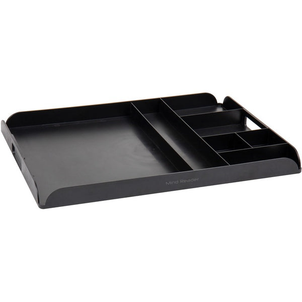 Mind Reader Anchor Collection Coffee Serving Station, 7 x Coffee Pod, 7 Compartment(s), 1.3" Height x 17.5" Width x 13.3" Depth, Black (EMSKEUTRAY) Each