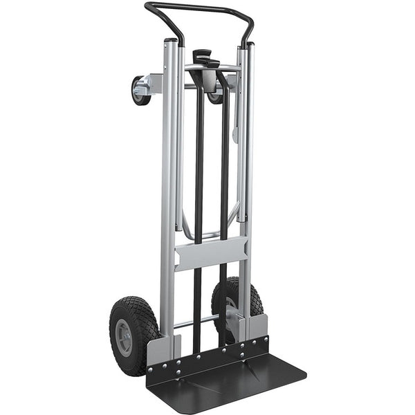 Cosco 2-in-1 Hybrid Hand Truck, 1000 lb Capacity, 4 Casters, 19.5" Length x 19.5" Width x 48" Height, Black (CSC12204ASB1E)
