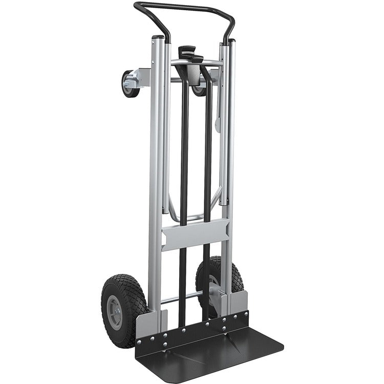 Cosco 2-in-1 Hybrid Hand Truck, 1000 lb Capacity, 4 Casters, 19.5" Length x 19.5" Width x 48" Height, Black (CSC12204ASB1E) Each