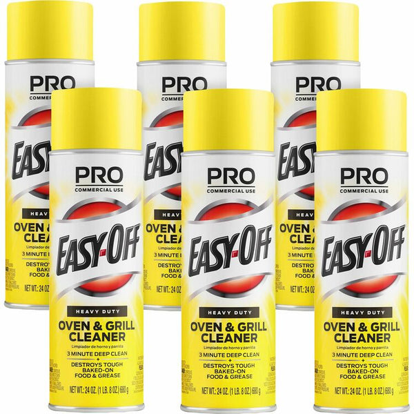 Professional Easy-Off Heavy Duty Oven & Grill Cleaner, Spray, 24 fl oz (0.8 quart), Lemon Floral ScentAerosol Spray Can, 6/Carton (RAC85261CT) Case of 6