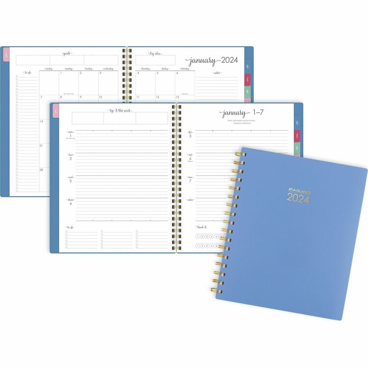 At-A-Glance Harmony Planner, Medium Size, Academic, Weekly, Monthly, 13 Month, January 2024, January 2025 (AAG109980520)