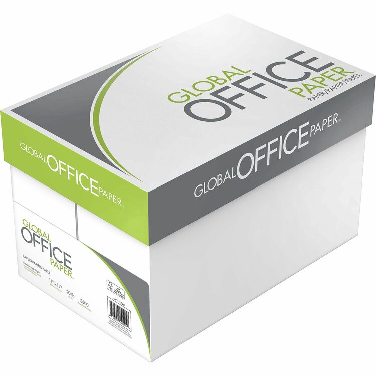 Global Office Premium Multipurpose Paper, 96 Brightness, 11" x 17", 5/Carton, 500 Sheets per Ream (ASLGO111720)