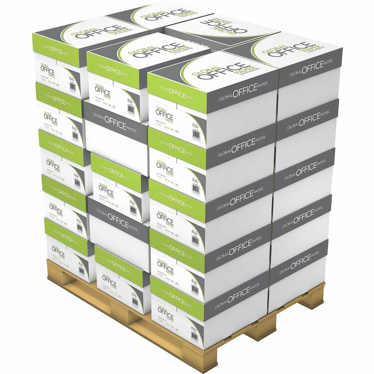 Global Office Premium Multipurpose Paper, 96 Brightness, 8 1/2" x 14", 40/Pallet, 500 Sheets per Ream (ASLGO851420PL) 1 Pallet