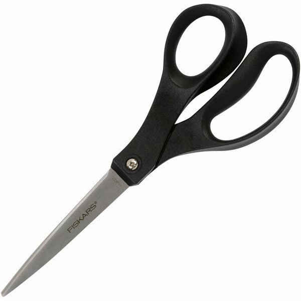 Fiskars Scissors, Pointed Tip, 10" Long, Black Straight Handle (FSK1067259) Each