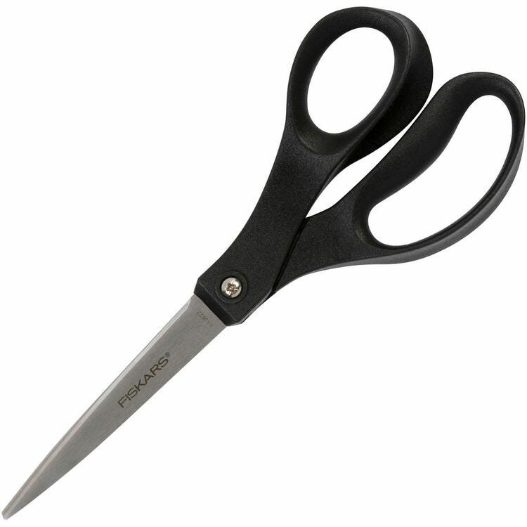 Fiskars Scissors, Pointed Tip, 10" Long, Black Straight Handle (FSK1067259) Each