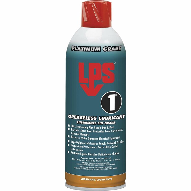 LPS 1 Greaseless Lubricant, 11 fl oz, Dirt Resistant, 12/Case (ITW00116) Case of 12