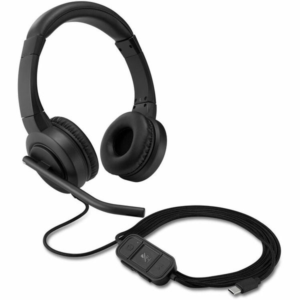 Kensington H1000 USB-C On-Ear Headset, Black (KMW83450)