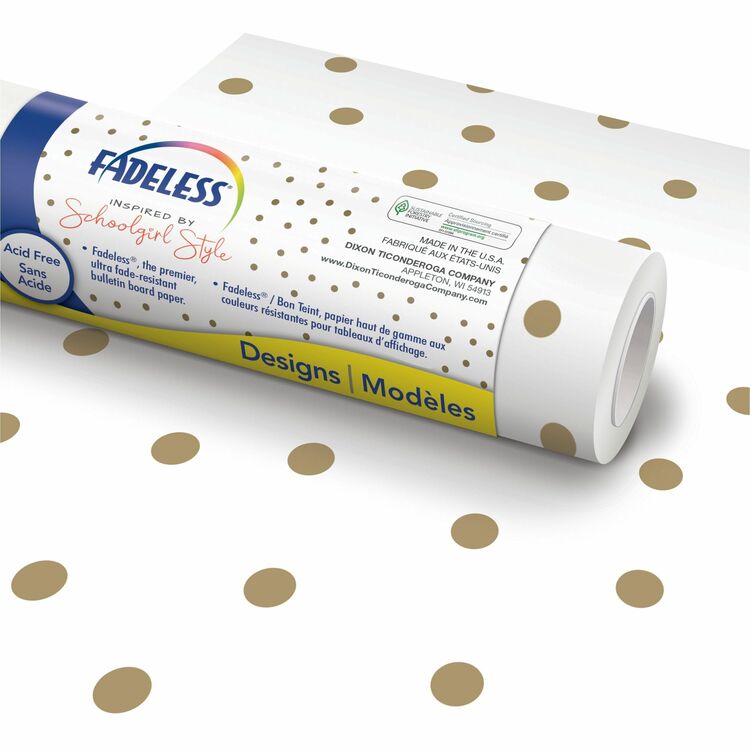 Fadeless Bulletin Board Paper Rolls, 48"Width x 50 ft Length, 1 Roll, Little Miss, Paper (PACP0040075)