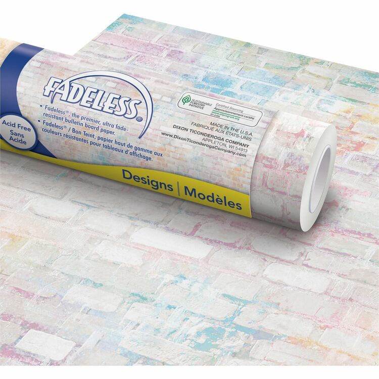 Fadeless Bulletin Board Paper Rolls, 48"Width x 50 ft Length, 1 Roll, Graffiti Wall, Paper (PACP0057475)