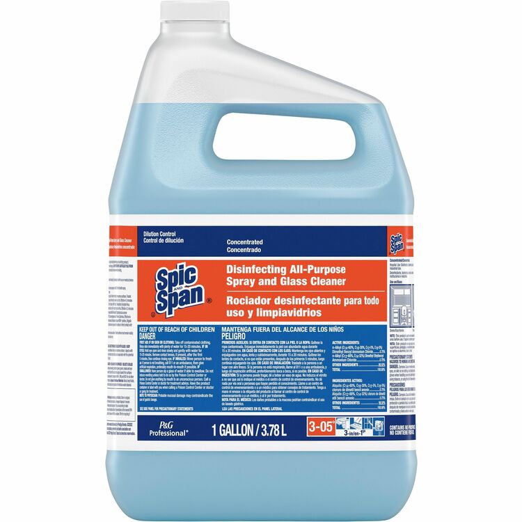 Spic and Span Concentrated Cleaner, Ready-To-Use/Concentrate Liquid, 128 fl oz (4 quart), 2/Carton, Blue (PGC32535)