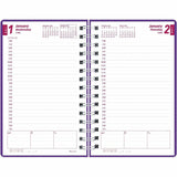 Brownline DuraFlex Daily Appointment Planner, Daily, Monthly, 12 Month, January 2026 to December 2026 (REDCB634VPUR) Each