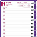 Brownline DuraFlex Daily Appointment Planner, Daily, Monthly, 12 Month, January 2026 to December 2026 (REDCB634VPUR) Each