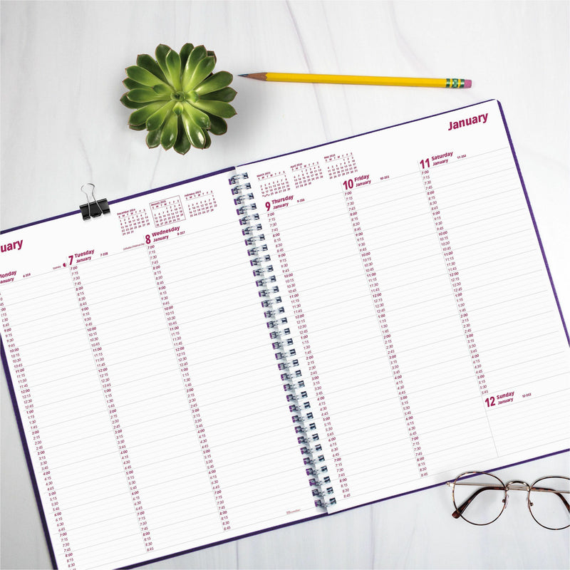Brownline DuraFlex Weekly Appointment Planner, Weekly, 12 Month, January 2026 to December 2026 (REDCB950VPUR) Each