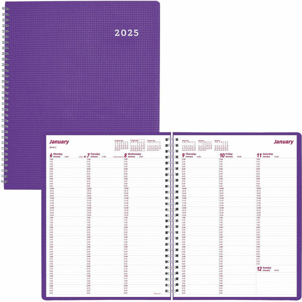 Brownline DuraFlex Weekly Appointment Planner, Weekly, 12 Month, January 2026 to December 2026 (REDCB950VPUR) Each