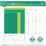 Ecotex Marlon BioPlus Ecotex Marlon BioPlus Eco Friendly Carbon Neutral Chair Mat for Low/Medium Pile Carpets, Clear, Rectangular (FLRNCCMFLBG0003) Each