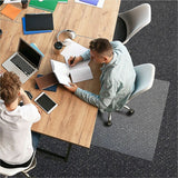 Ecotex Marlon BioPlus Ecotex Marlon BioPlus Eco Friendly Carbon Neutral Chair Mat for Low/Medium Pile Carpets, Clear, Rectangular (FLRNCCMFLBG0003) Each