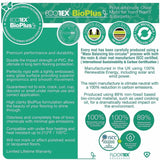 Ecotex Marlon BioPlus Ecotex Marlon BioPlus Eco Friendly Carbon Neutral Chair Mat for Low/Medium Pile Carpets, Clear, Rectangular (FLRNCCMFLBG0003) Each
