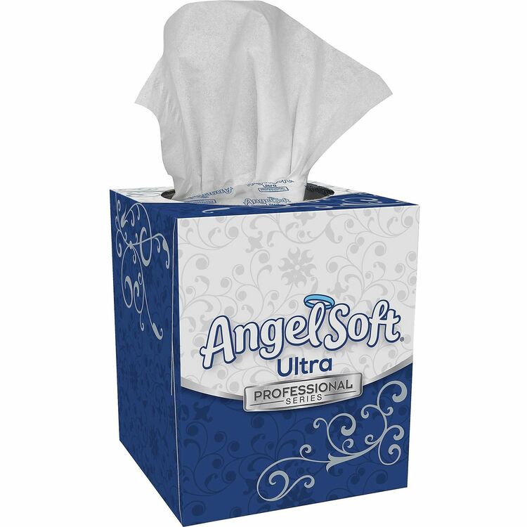 Angel Soft Professional Series 2-Ply Facial Tissue, White, 36/Carton (GPC49470) Case of 36