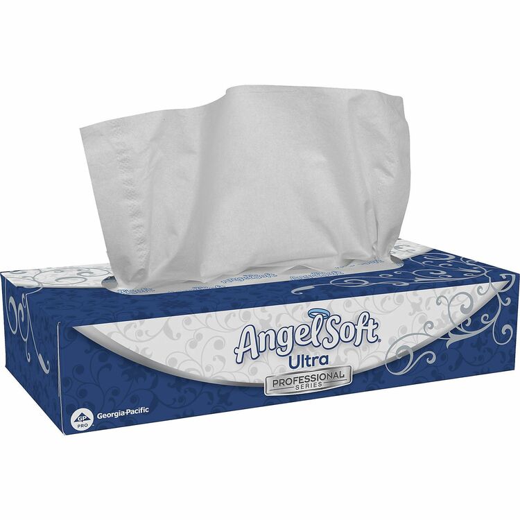 Angel Soft Professional Series 2-Ply Facial Tissue, White, 30/Carton (GPC49590) Case of 30