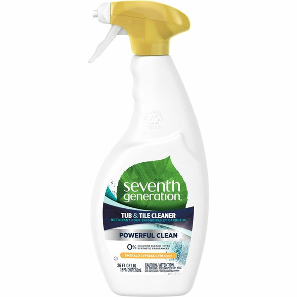 Seventh Generation Natural Tub and Tile Cleaner, Spray, 26 fl oz (0.8 quart), Emerald Cypress & Fir Scent (SEV44774)