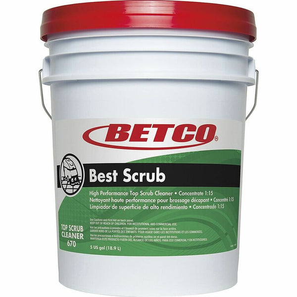 Betco Best Scrub Floor Cleaner, Concentrate Liquid, 640 fl oz (20 quart) (BET6700500) Each