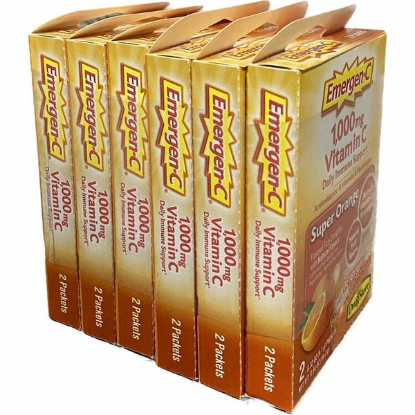 Emergen-C Orange Vitamin C Drink, Powder, 6/Box (ALA78002) Box of 6
