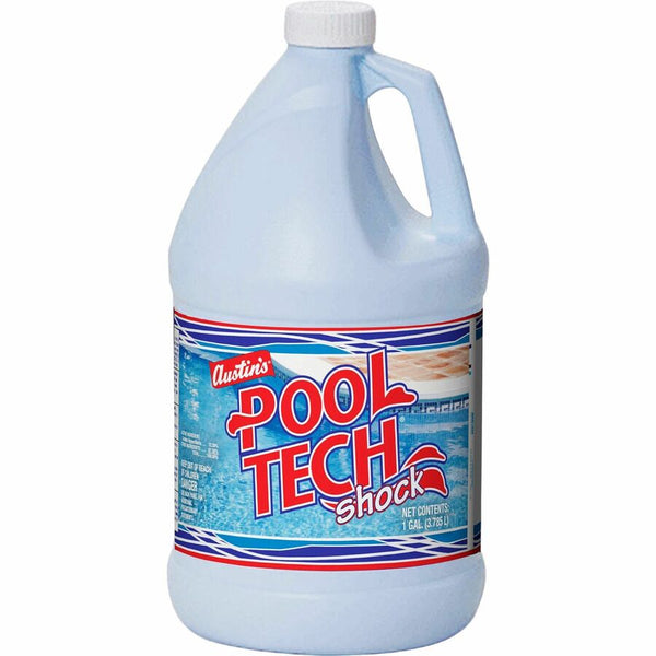 KIK Custom Liquid Pool Tech Shock, 128 fl oz (4 quart), Blue, 4/Carton (KIK11004085391) Case of 4