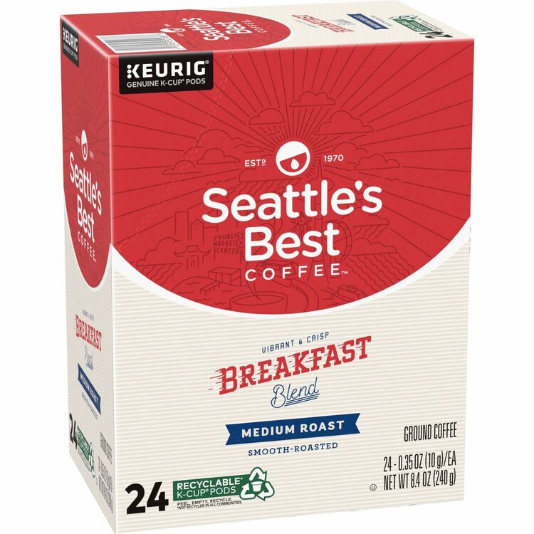 Seattle's Best Coffee Breakfast Blend Coffee K-Cups, 24/Box (SEA12407882) Box of 24