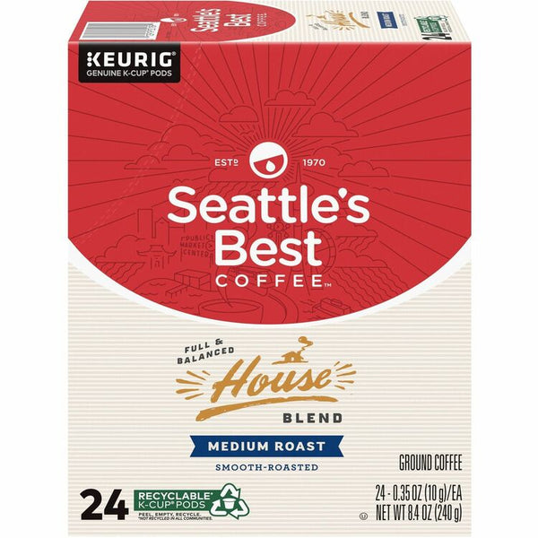 Seattle's Best Coffee House Blend Coffee K-Cup, 24/Box (SEA12407883) Box of 24