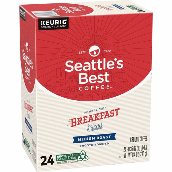 Seattle's Best Coffee Breakfast Blend Coffee K-Cups, 24/Box, 4/Carton (SEA12407882CT) Case of 4