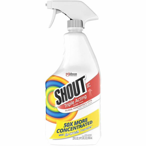 Shout Laundry Stain Remover, Concentrate Spray, 22 fl oz (0.7 quart), Trigger Bottle (SJN359549) Each