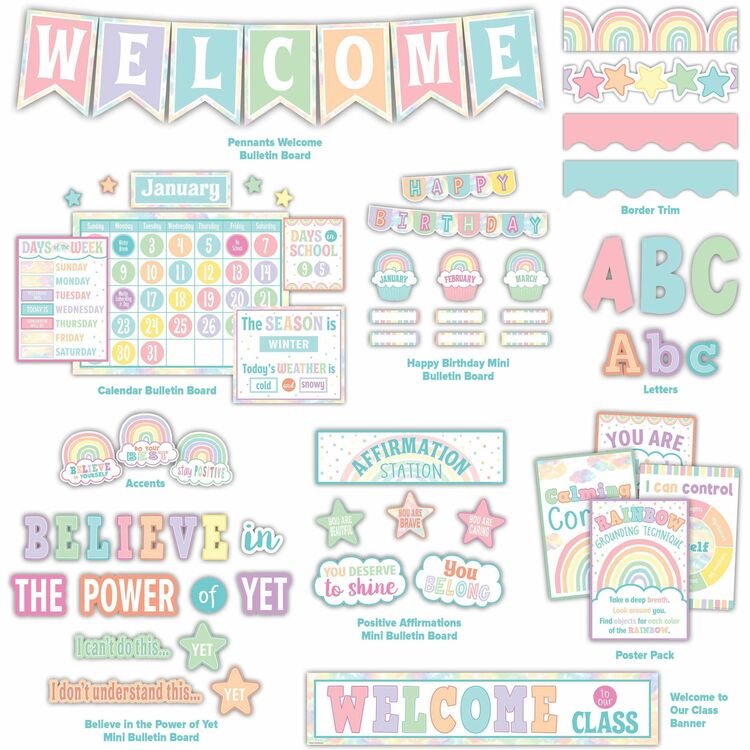 Teacher Created Resources Pastel Pop Decor Set, Multi (TCR2088713)