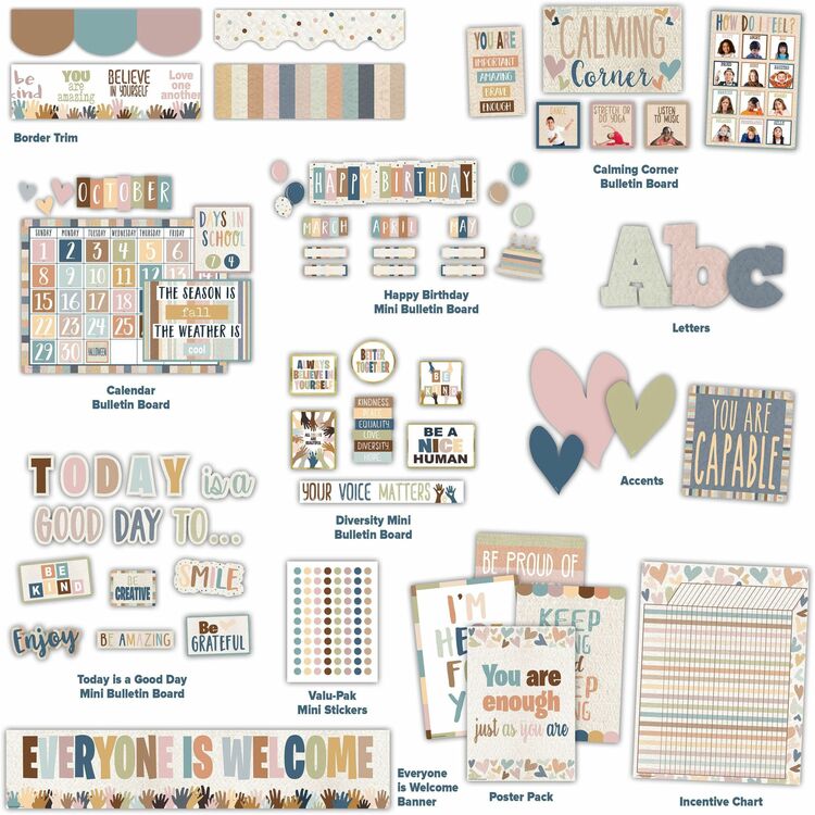 Teacher Created Resources Everyone is Welcome Decor Set, Multi (TCR2088692) 1 Set