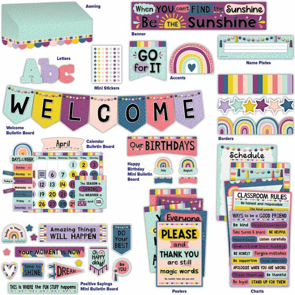Teacher Created Resources Oh Happy Day Decor Set, Multi (TCR2088668) 1 Set