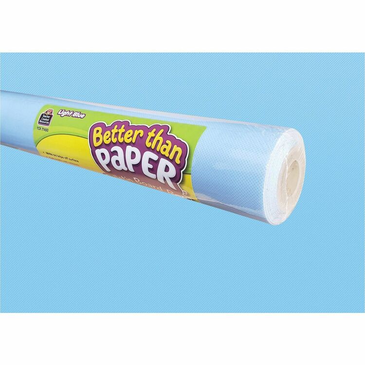 Teacher Created Resources Better Than Paper Board Roll, Bulletin Board, Classroom, 48"Width x 12 ft Length, 1 Roll, Light Blue (TCR77450) 1 Roll