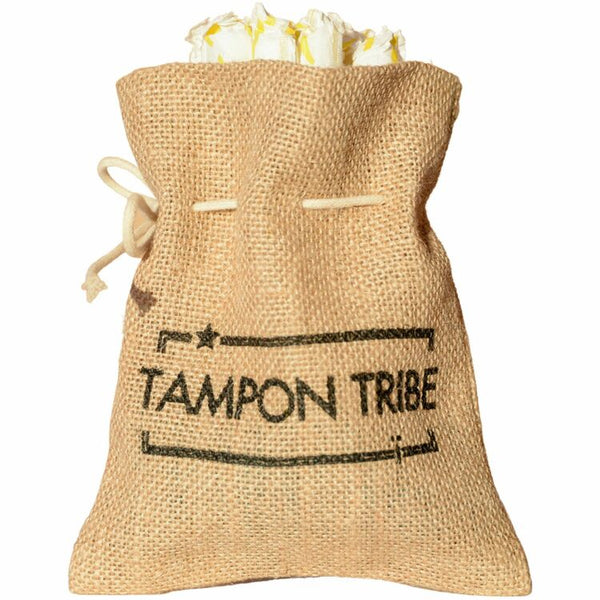 Tampon Tribe Feminine Care Bags, Natural, Brown, 6/Carton, Tampon, Sanitary Napkin, Panty Liner (TTBBAGM6) Case of 6