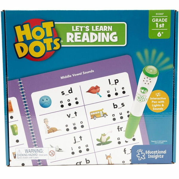 Hot Dots First Grade Activity Set Interactive Printed Book, 50 Pages, Grade 1 (LRN2447) Each