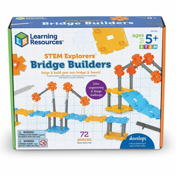 Learning Resources STEM Explorers Bridge Builders, Theme/Subject: Learning, Skill Learning: STEM, Bridge, Construction, Building, Engineering & Construction, 5-7 Year, Multi (LRNLER9461) Each
