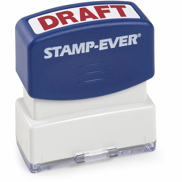 Trodat Stamp-Ever Pre-Inked DRAFT HERE Stamp, "DRAFT", 0.55" Impression Width x 1.50" Impression Length (TDT5947) Each