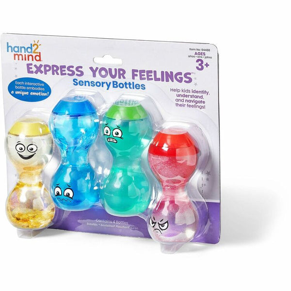 Learning Resources Express Your Feelings Sensory Bottles, Theme/Subject: Learning, Skill Learning: Feeling, Emotion, Self Awareness, 3+ (LRN94488) Each