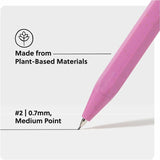 U Brands U-Eco Speckled Hex Mechanical Pencils, 0.7 mm Green, Pink, Blue, Gray Lead, Green, Pink, Blue Barrel, HB/#2 (UBR6591U0124) Each