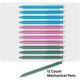 U Brands U-Eco Speckled Hex Mechanical Pencils, 0.7 mm Green, Pink, Blue, Gray Lead, Green, Pink, Blue Barrel, HB/#2 (UBR6591U0124) Each