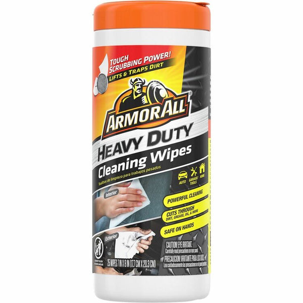 Armor All Heavy Duty Cleaning Wipes, For Car, Heavy Duty, Multi (ARMAHDWMPHDC) Each