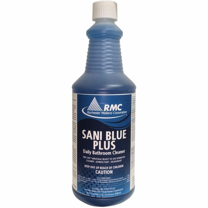 RMC Sani Blue Plus Bathroom Cleaner, Ready-To-Use, 32 fl oz (1 quart) (RCM11771414) Each