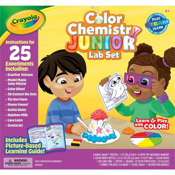 Crayola Color Chemistry Lab Set, Theme/Subject: Learning, Skill Learning: Science Experiment, Chemistry, Color, STEM, 4-6 Year, 1 Kit (CYO747611)