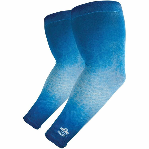 Chill-Its 6695 Sun Protection Arm Sleeves, Medium/Large, Blue (EGO12195) 1 Pair