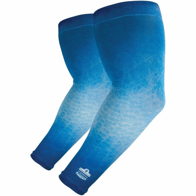 Chill-Its 6695 Sun Protection Arm Sleeves, Medium/Large, Blue (EGO12195) 1 Pair