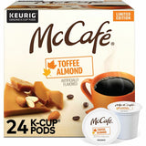 McCaf&eacute;® K-Cup Toffee Almond Coffee, Compatible with Keurig Brewer, Light, 24/Box (GMT9189) Box of 24