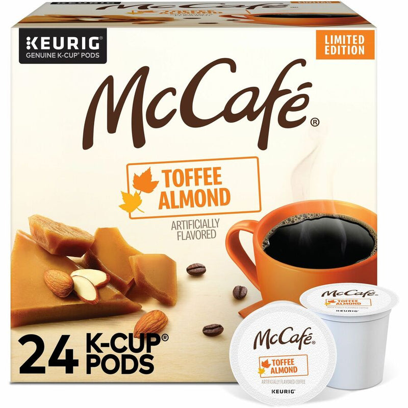 McCaf&eacute;® K-Cup Toffee Almond Coffee, Compatible with Keurig Brewer, Light, 24/Box (GMT9189) Box of 24
