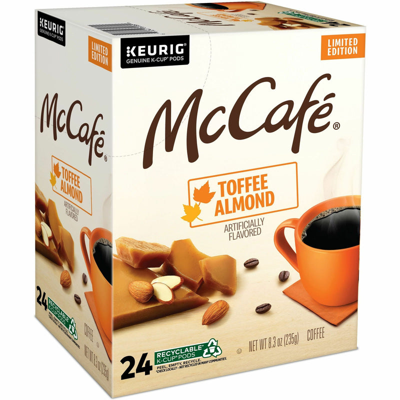 McCaf&eacute;® K-Cup Toffee Almond Coffee, Compatible with Keurig Brewer, Light, 24/Box (GMT9189) Box of 24